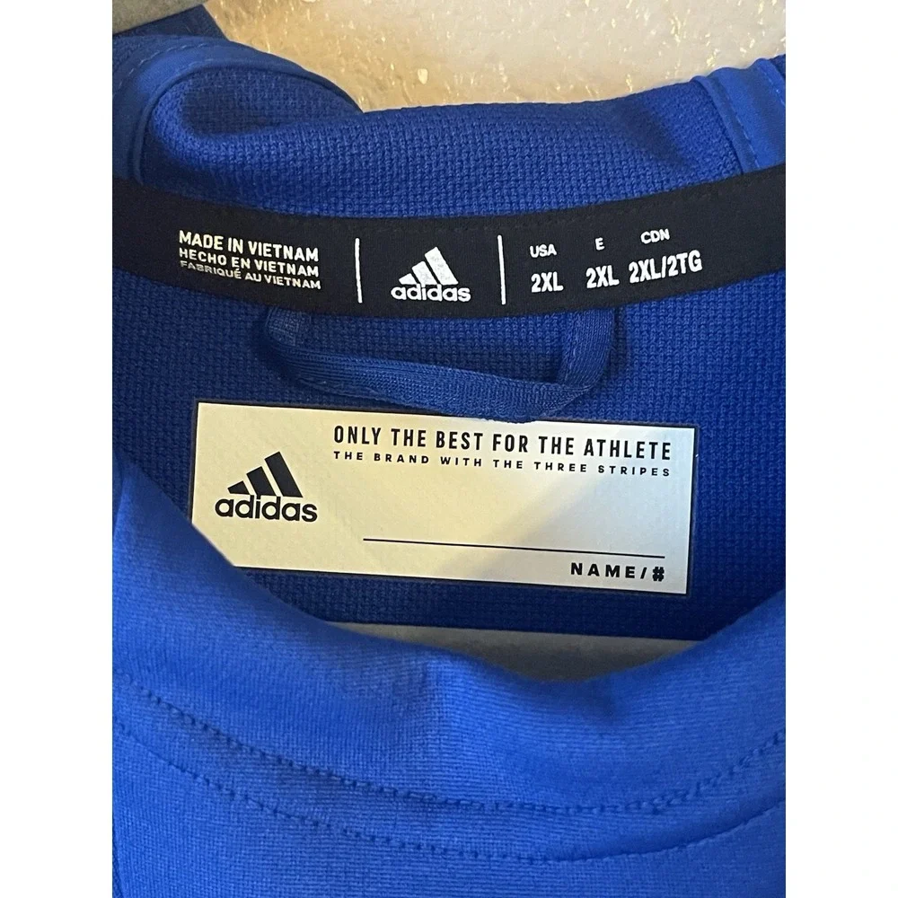 Men's 2XL NWOT Buffalo Sabres‎ Adidas Pullover Hoodie Blue